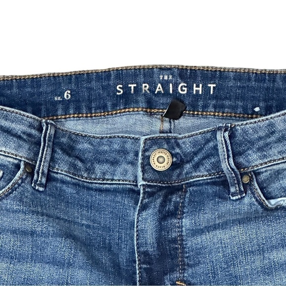 WHBM Embroidered the Straight Cropped Jeans Size 6 - Picture 5 of 6